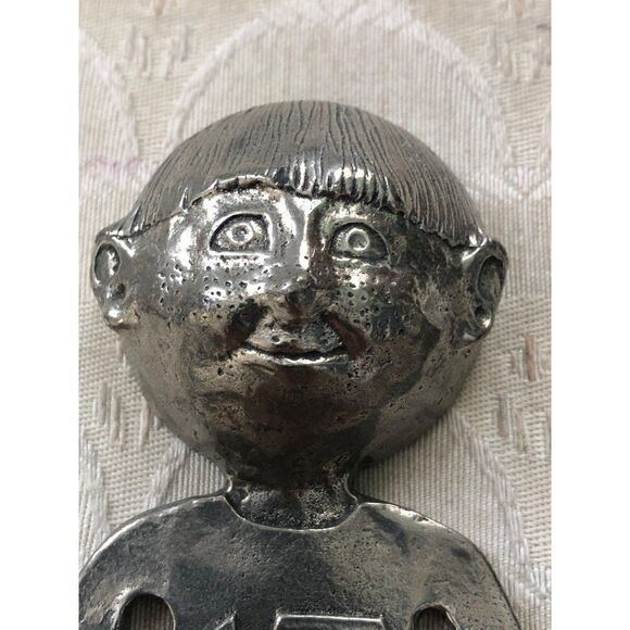 Vintage Metal Decorative Family Handles Measuring Spoons 1/4 1/2 1 tsp & 1 T - Picture 2 of 7